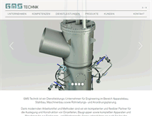 Tablet Screenshot of gms-technik.com